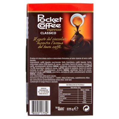 Ferrero Pocket Coffee - 18pcs: Energizing Coffee Treats