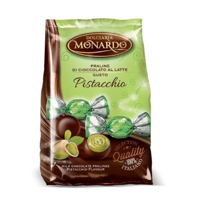 Milk Chocolate Pistachio Pralines 100 g – Monardo