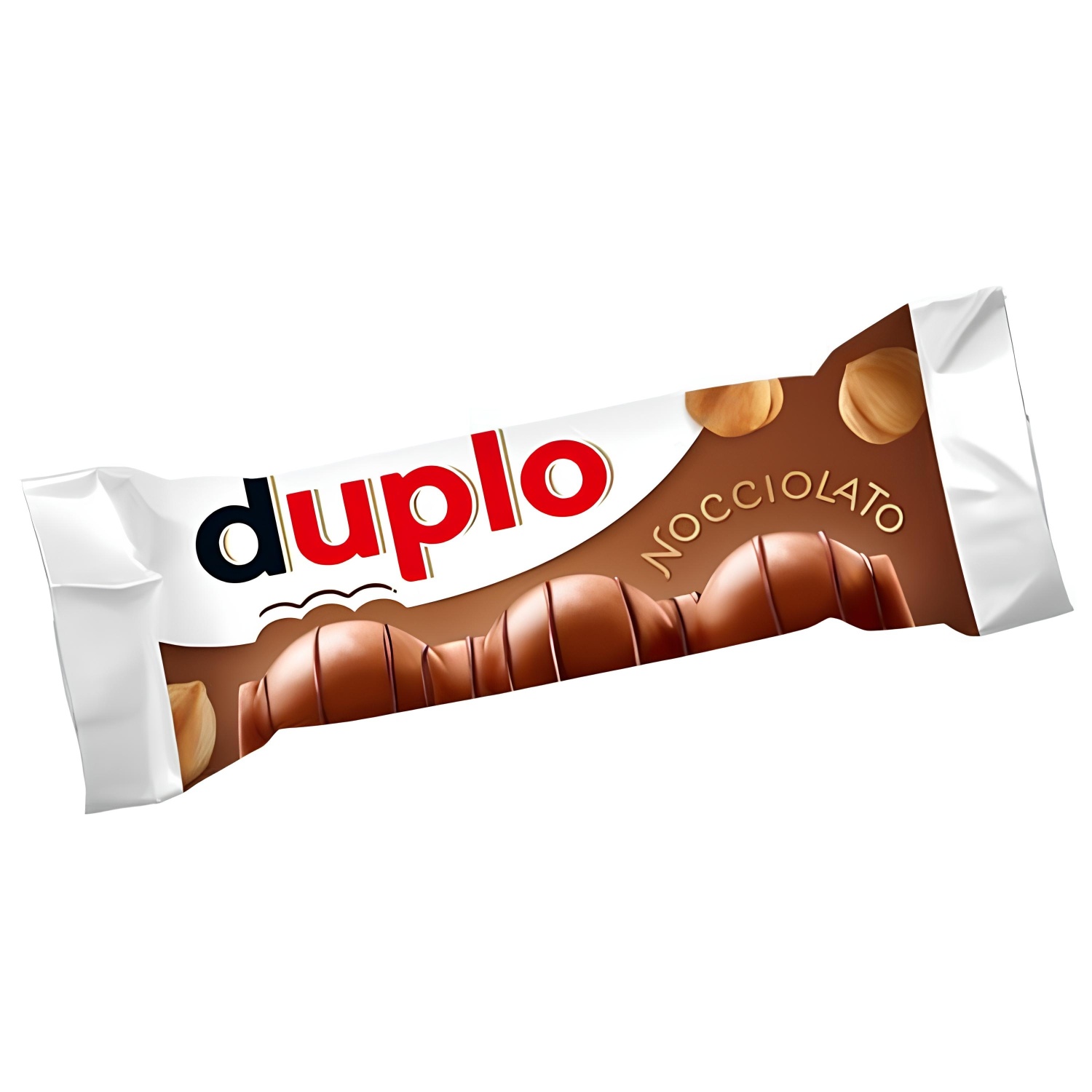 Duplo Nocciolato 26 g – Milk Chocolate Wafer with Hazelnut Cream & Whole Hazelnuts – Ferrero