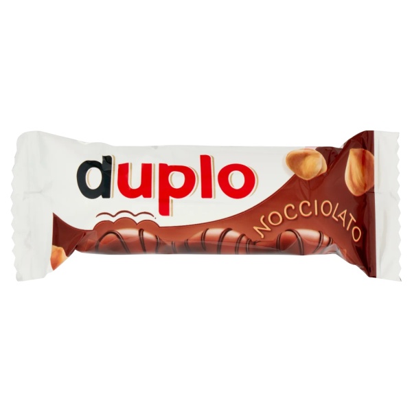 Duplo Nocciolato 26 g – Milk Chocolate Wafer with Hazelnut Cream & Whole Hazelnuts – Ferrero