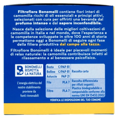 Bonomelli Filtrofiore Chamomile 14 Bags – Whole Flower Infusion
