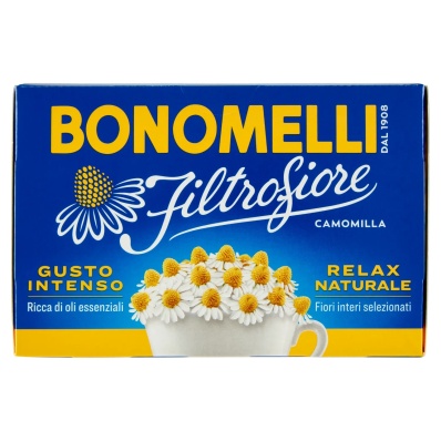 Bonomelli Filtrofiore Chamomile – 14 Whole-Flower Tea Bags (28 g)
