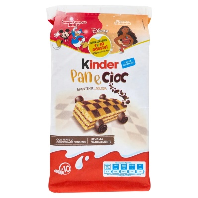 Kinder Pan e Cioc – 10 Soft Sponge Cakes with Cocoa Filling (290 g)