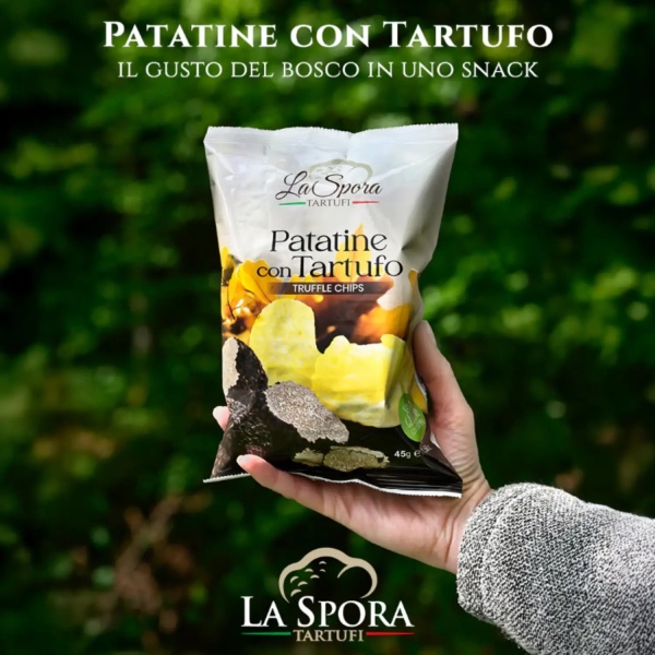 La Spora Truffle Potato Crisps 45 g – Gourmet Italian Snack