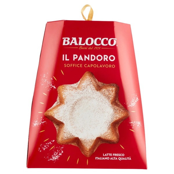 Balocco Pandoro 500 g – Traditional Italian Christmas Cake