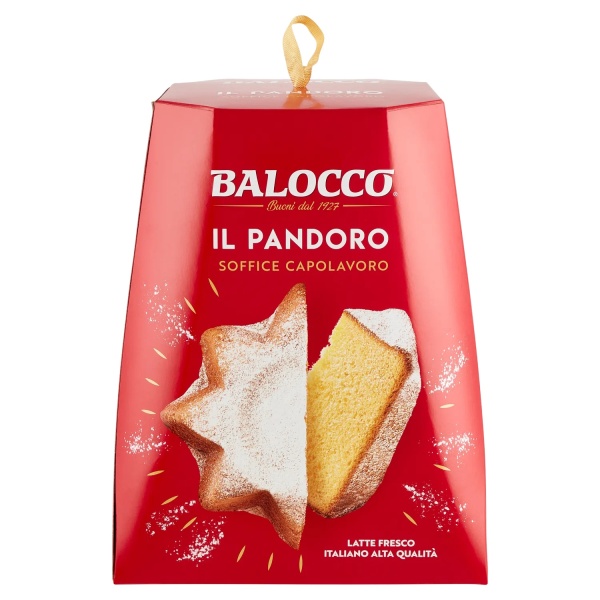 Balocco Pandoro 500 g – Traditional Italian Christmas Cake