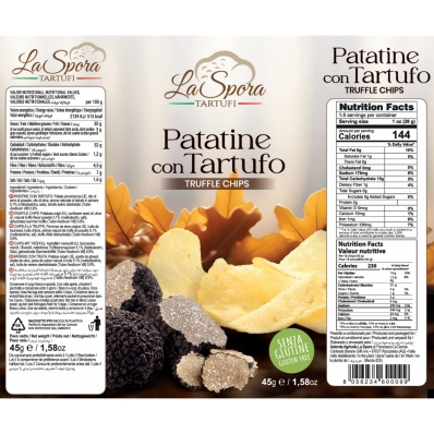 La Spora Truffle Potato Crisps 45 g – Gourmet Italian Snack