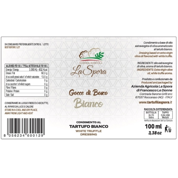 La Spora Gift Box “Hexagonal Box 2” | Truffle Sauce & Cream Set