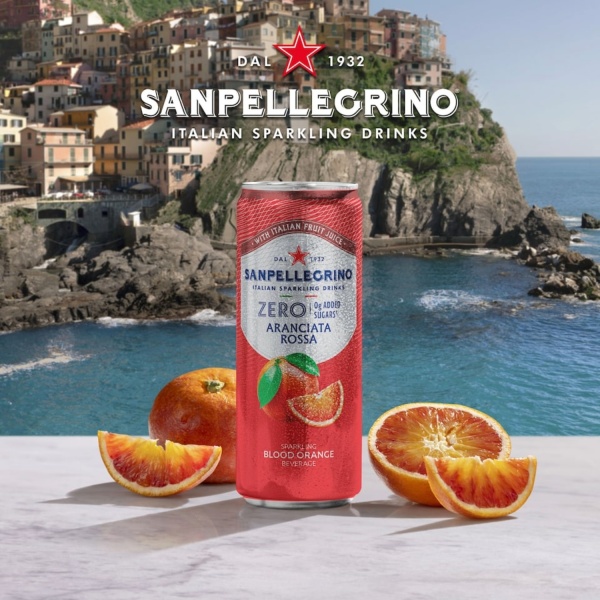 Sanpellegrino Aranciata Rossa Zero – 33 cl Can