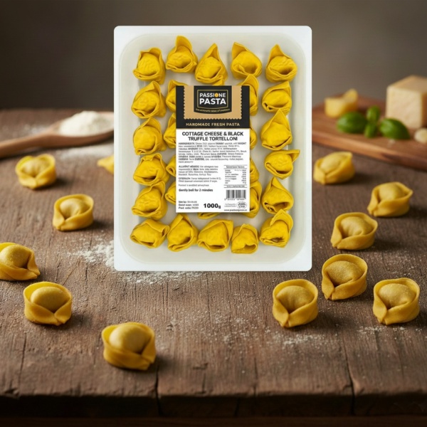 Cottage Cheese & Black Truffle Tortelloni 1 kg – Passione Pasta