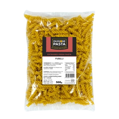 Fresh Egg Fusilli 500 g – Passione Pasta