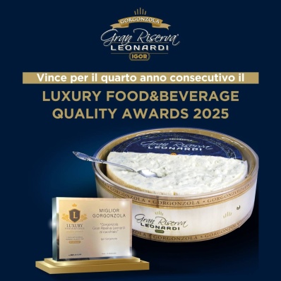 Gorgonzola Gran Riserva Leonardi DOP 1.5kg AVG- Premium Cheese |  Luxury food and beverage quality awards 2025