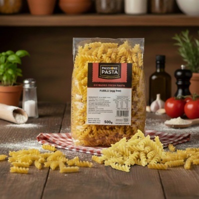 Egg-Free Fusilli Fresh Pasta 500 g – Passione Pasta
