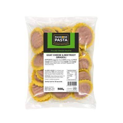 Girasoli with Goat Cheese & Beetroot Fresh Pasta 500 g