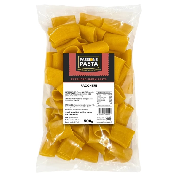 Fresh Egg Paccheri 500 g – Passione Pasta