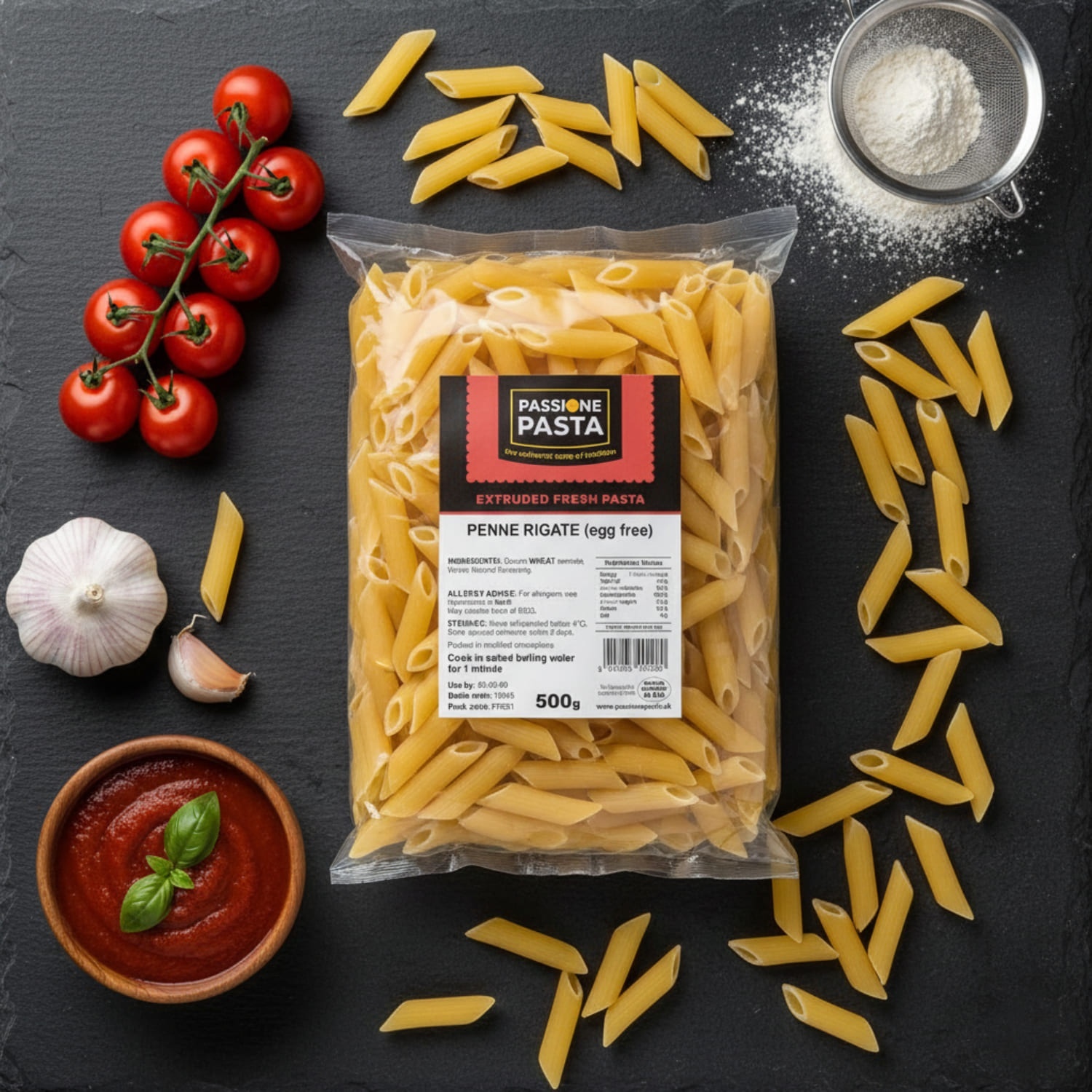 Egg-Free Penne Rigate 500 g – Passione Pasta