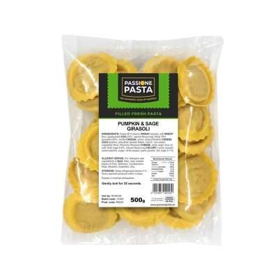 Pumpkin & Sage Girasoli 500 g – Passione Pasta