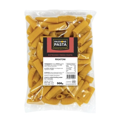 Fresh Egg Rigatoni 500 g – Passione Pasta