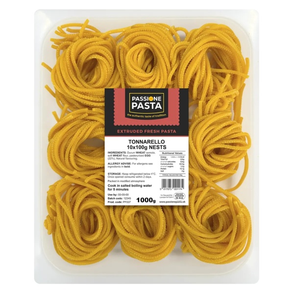 Fresh Egg Tonnarello 1 kg - Passione Pasta