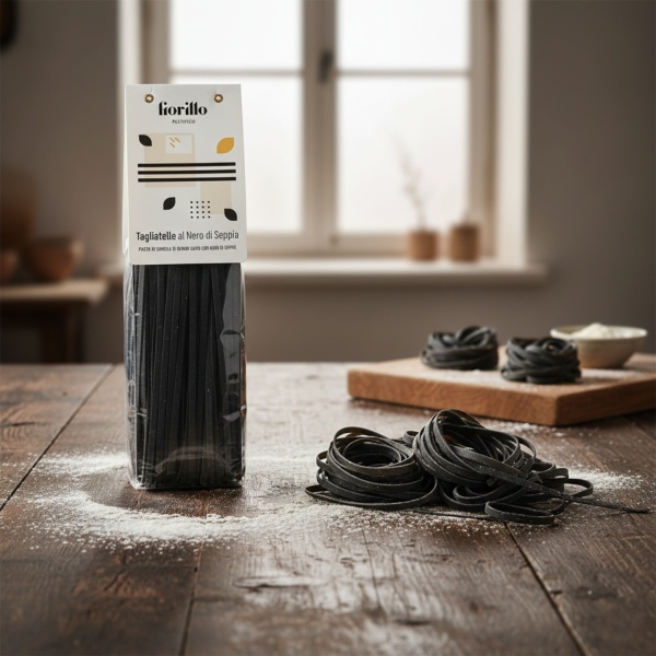 Tagliatelle al Nero di Seppia 500g – Pastificio Fiorillo