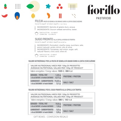 Fileja Pasta & Onion Sauce Gift Pack – Fiorillo