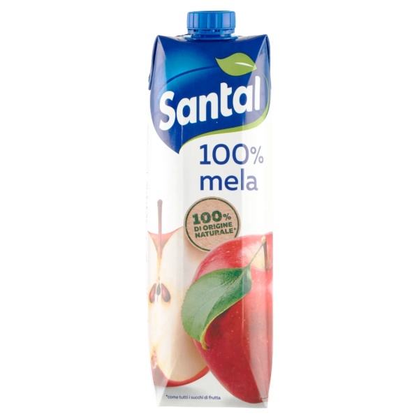 Santàl 100% Apple Juice 1 L – Natural Italian Juice