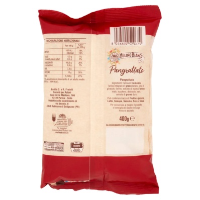 Mulino Bianco Pangrattato - Breadcrumbs for Coating & Gratinating 400g