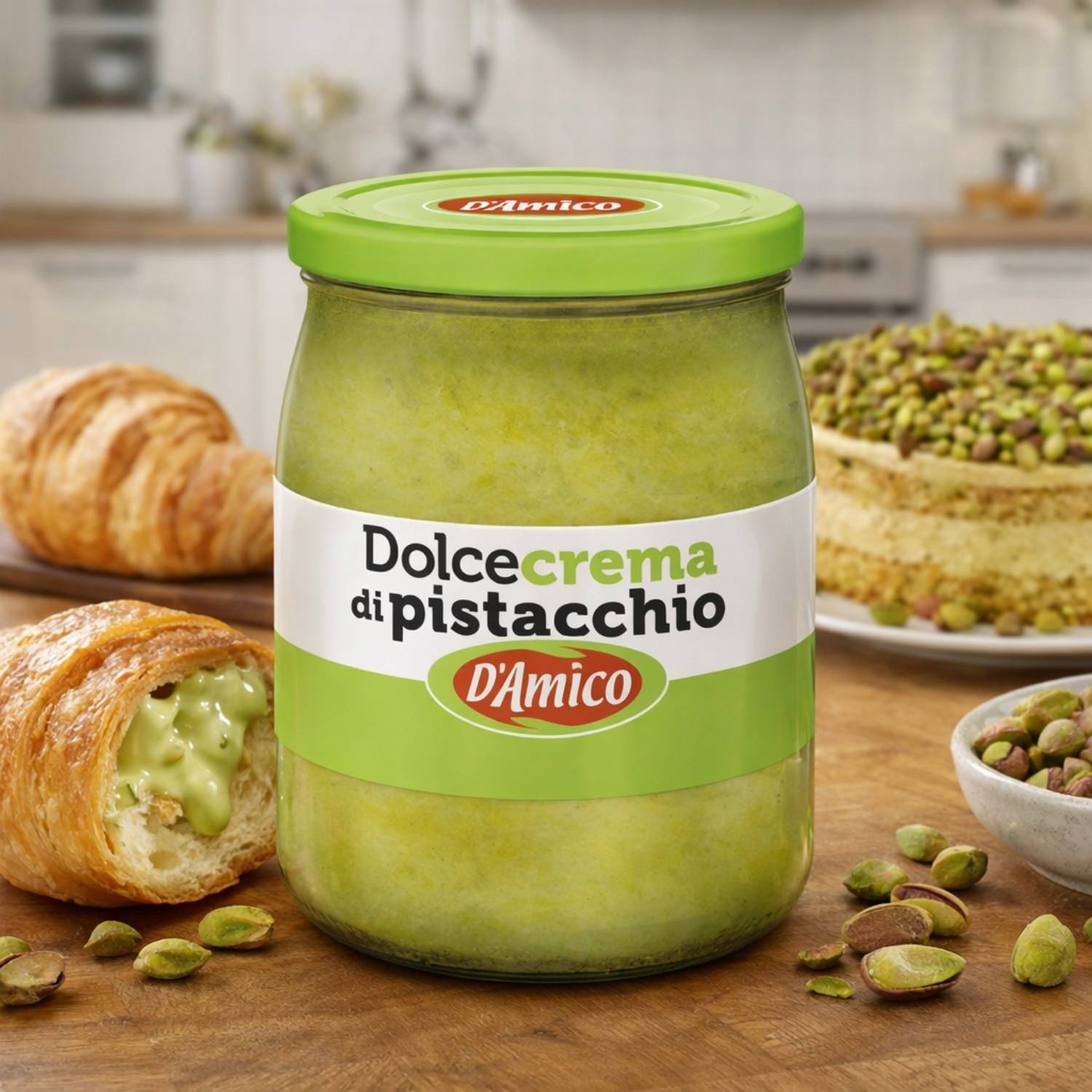 Sweet Pistachio Cream 600 g – D’Amico