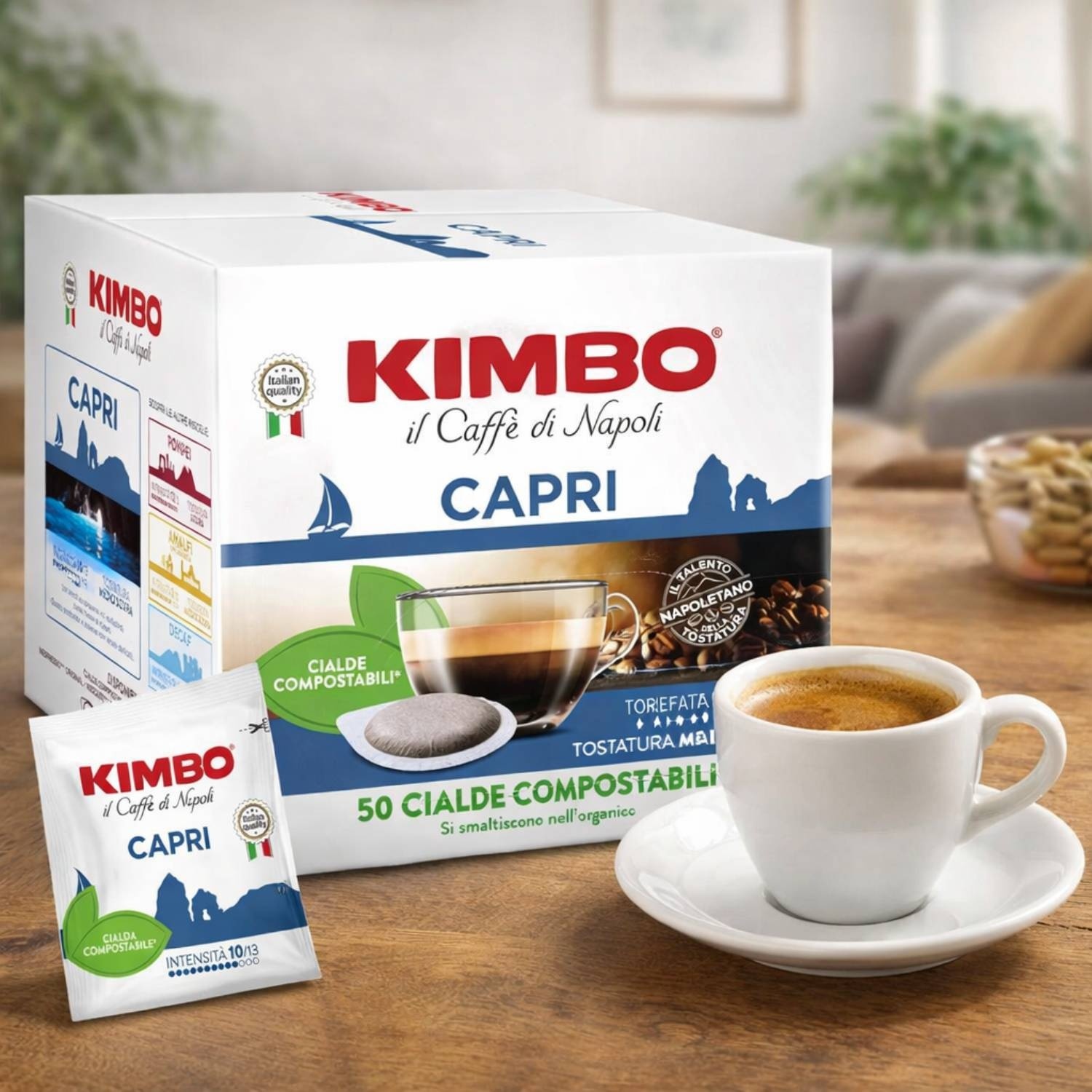 Kimbo Capri Espresso Single Shot Pods 50 x 7g