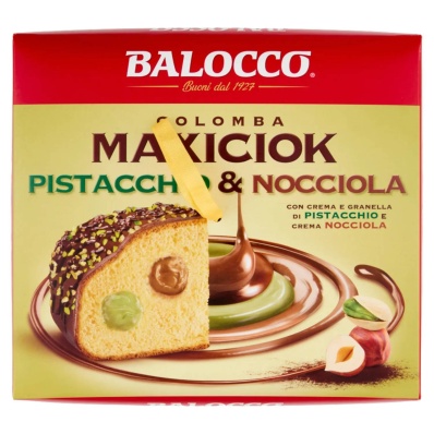 Balocco Colomba Pistachio and Hazelnut: Gourmet Cake