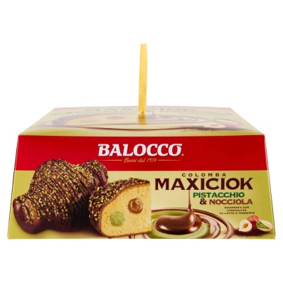 Balocco Colomba Pistachio and Hazelnut: Gourmet Cake