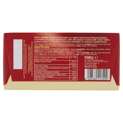 Gianduja Chocolate with Pure Cocoa 100g – Novi