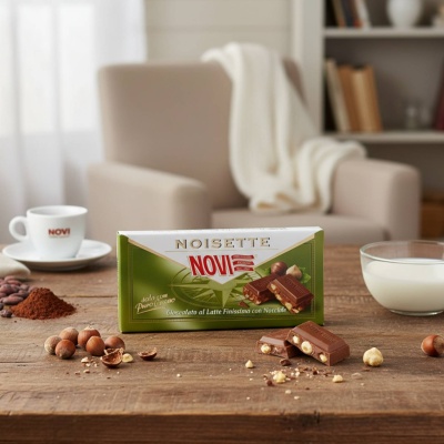 Milk Chocolate with Hazelnuts 100g – Novi