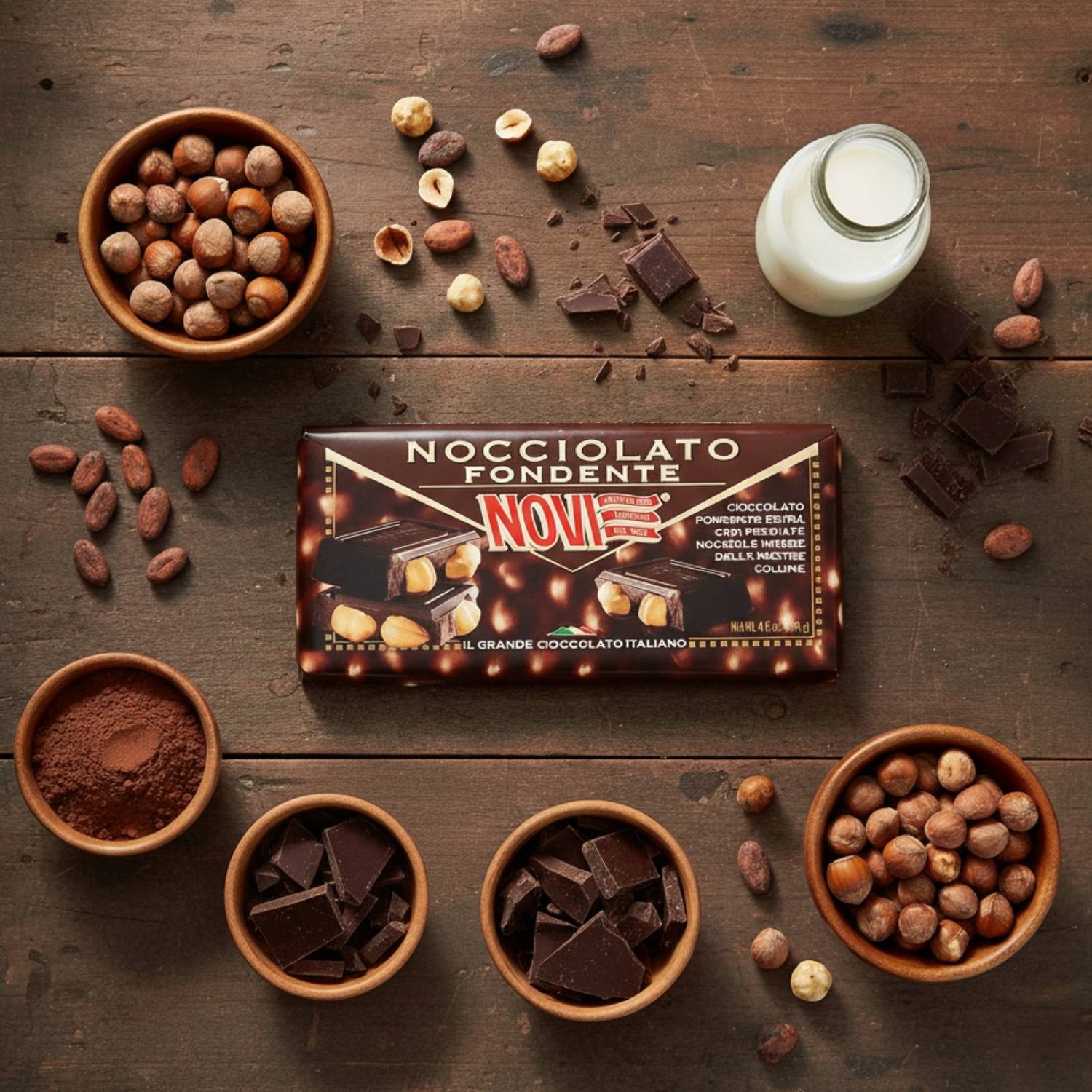 Nocciolato Extra Dark 130g – Novi