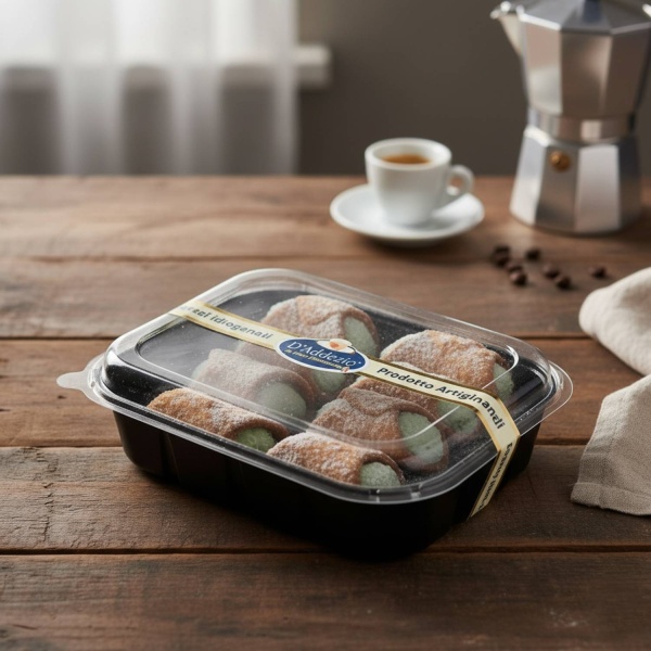 Sicilian Cannoli with Pistachio Cream 200g – D’Addezio