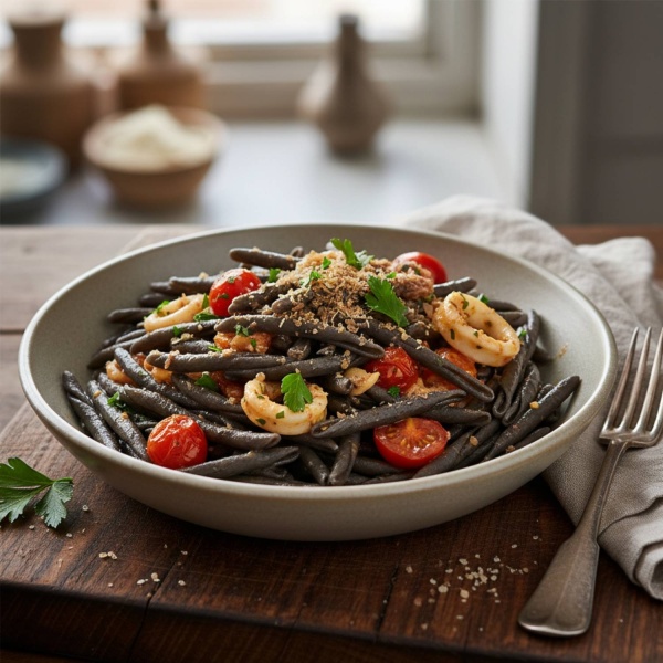 Fileja Nero di Seppia 500g – Pastificio Fiorillo