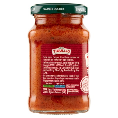 Tigullio Sun-Dried Tomato Pistachio Sauce 185g