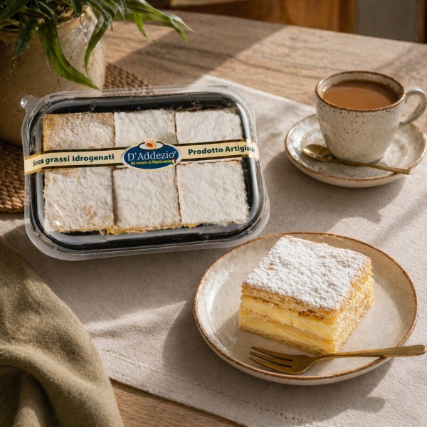 Millefoglie Lemon Cream Pastry 200g D’Addezio