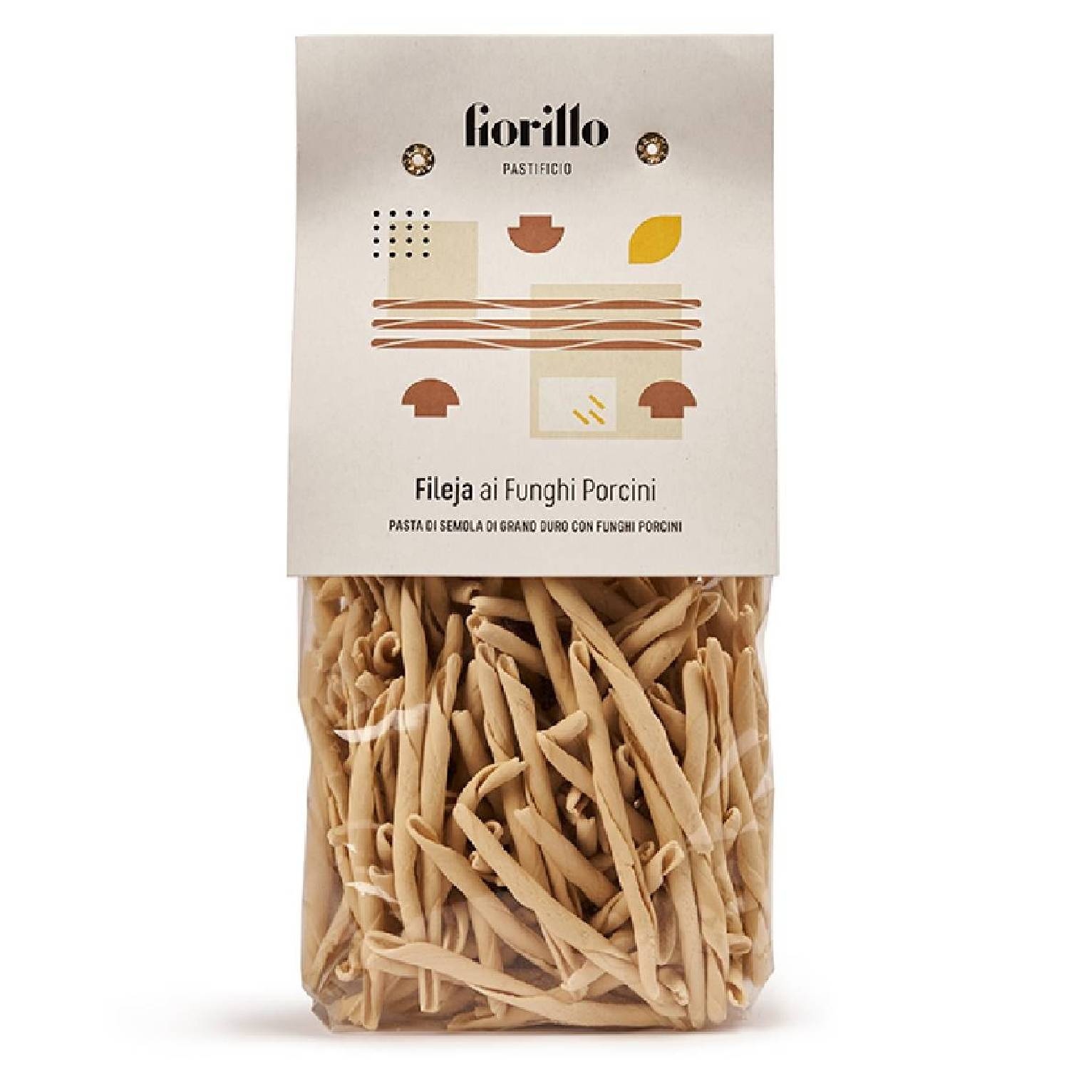 Mushroom Porcini Fileja Pasta 500g - Fiorillo