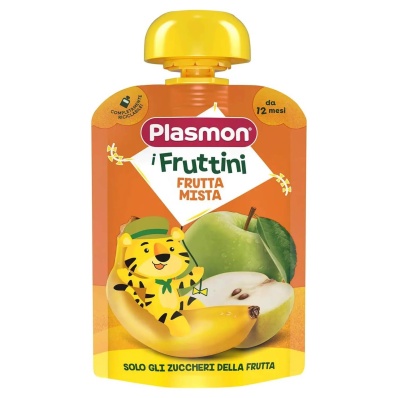 Plasmon Mixed Fruit Puree Pouch 130g