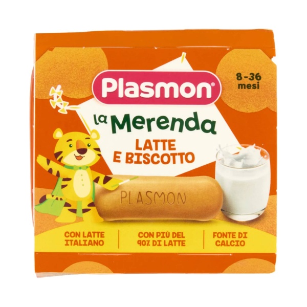 Plasmon Milk & Biscuit Baby Dessert 2x120g