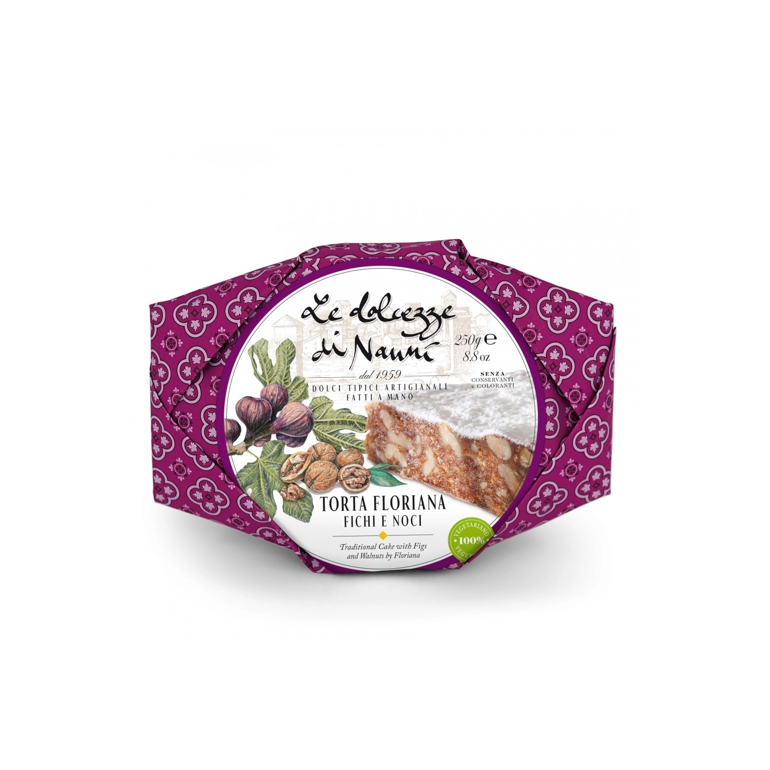 Torta Floriana Fichi e Noci (250gr)