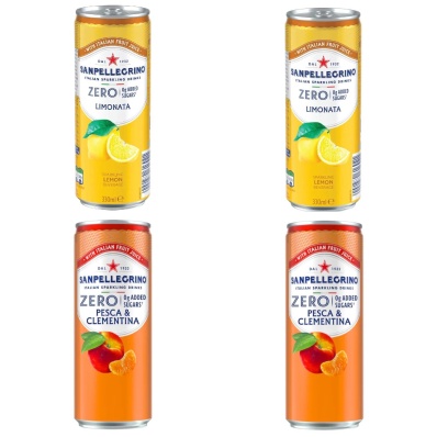 San Pellegrino Zero Bundle - 2x Lemon, 2x Pesca & Clementina - 4x33cl