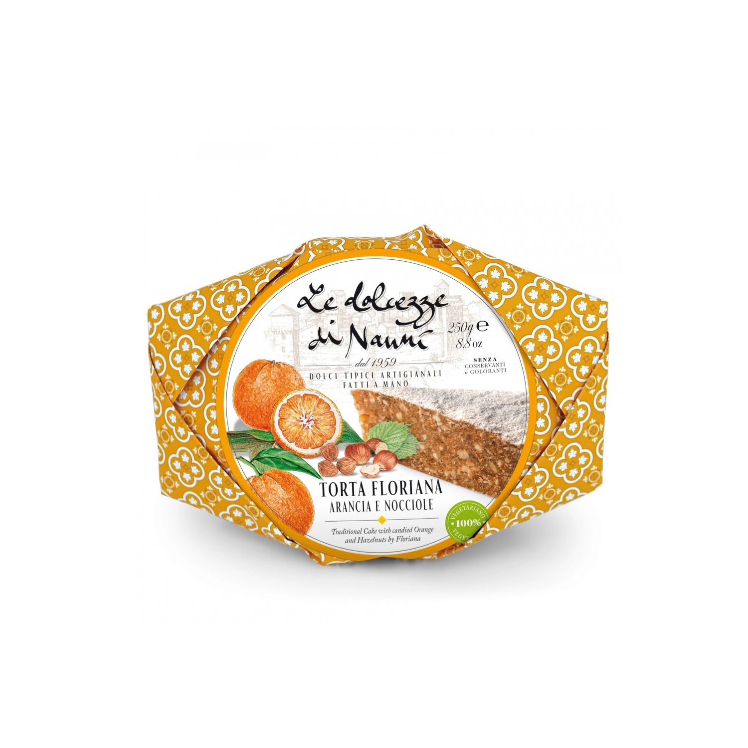 Torta Floriana Arancia e Nocciole (250gr)