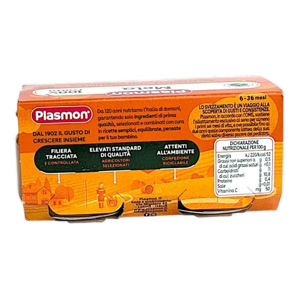 Plasmon Homogenized Apple - Mela 2x80g