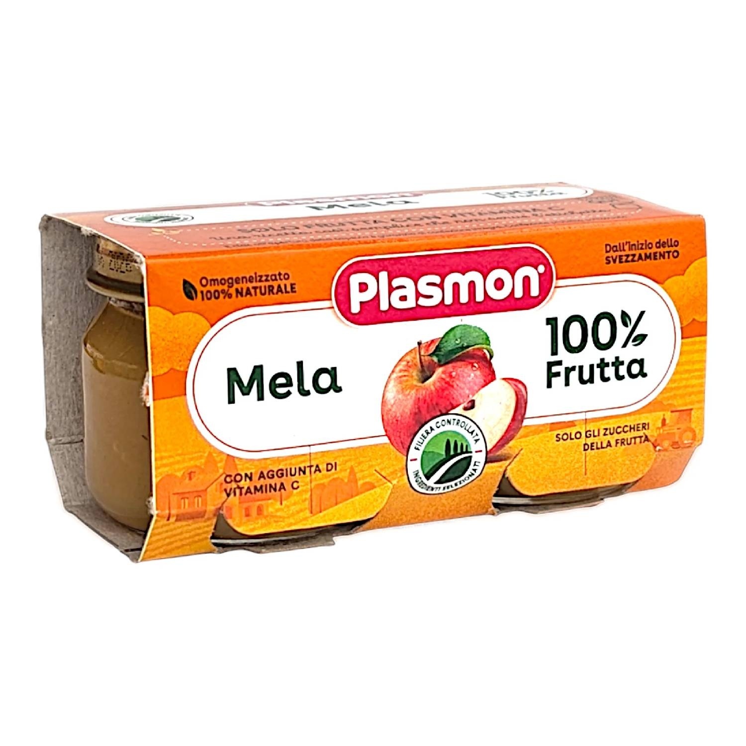 Plasmon Homogenized Apple - Mela 2x80g