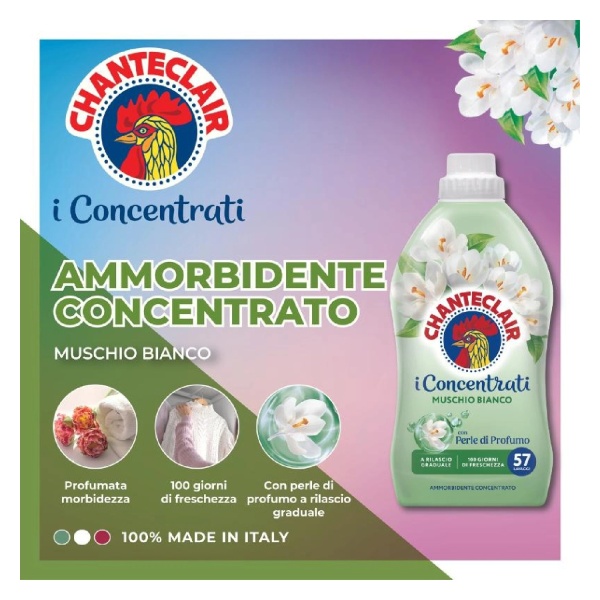 Chante Clair White Musk Laundry Care Bundle - Detergent & Softener - 57 Washes