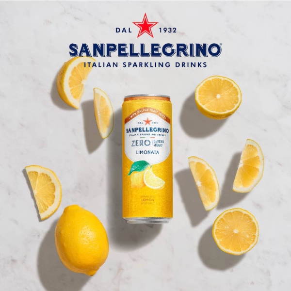 Sanpellegrino Limonata Zero Sugar 330ml Can