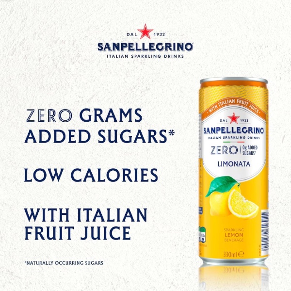 Sanpellegrino Limonata Zero Sugar 330ml Can