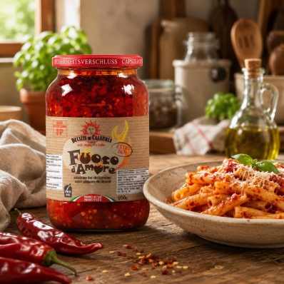 Calabrian Hot Chilli Pepper Sauce 950g - Delizie Di Calabria